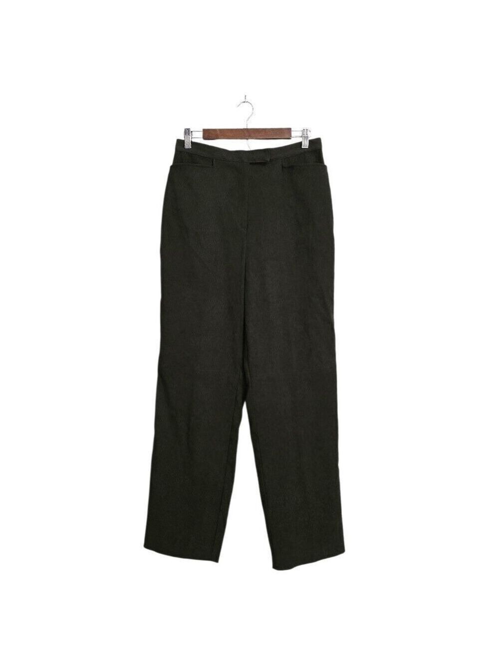 Norton Studio Vintage Vermont High Rise Straight Leg Pants In Olive NWT Sz 10